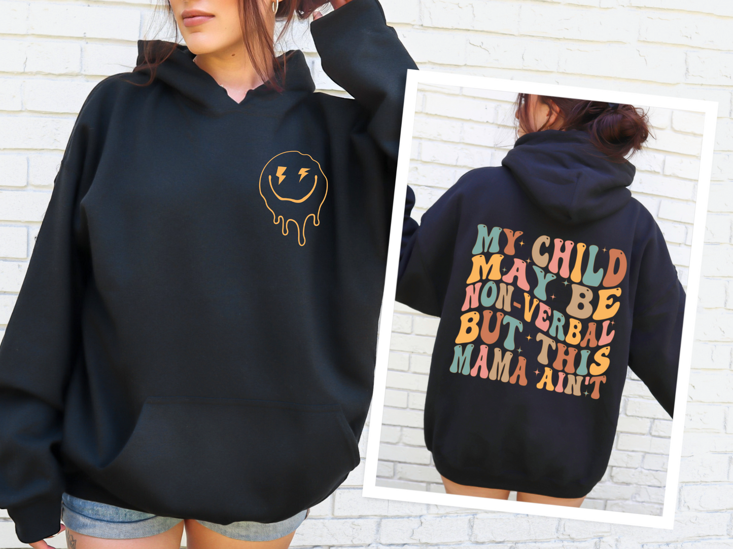 'My Child May Be Non-Verbal But This Mama Ain't' Sweatshirt – Autism Awareness Apparel