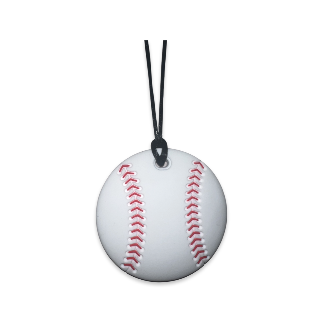 Sensory Chew Necklace Baseball ChewyLicious