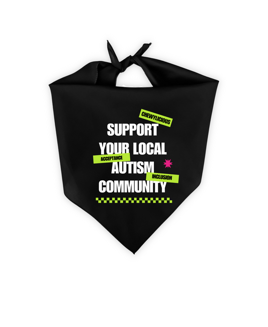 Dog Bandana – Support Your Local Autism Community | Autism Awareness Pet Accessory