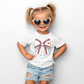 Girls Autism Baseball Bow Shirt | Sensory-Friendly Autism Awareness Tee