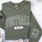 Varsity Letter Family Football Sweatshirts w/customized sleeve