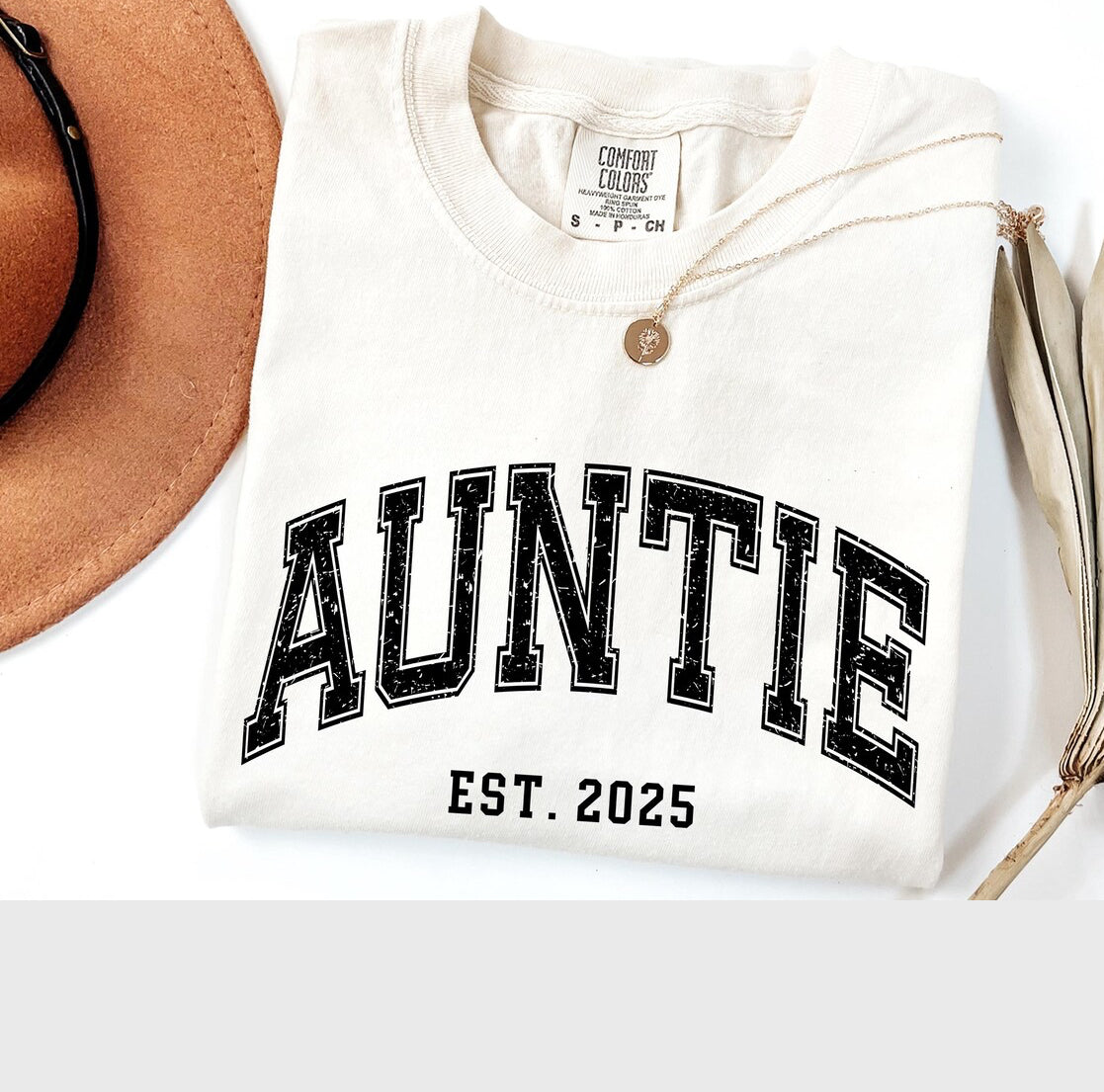 Aunt/Auntie Varsity Crew W/names on sleeve