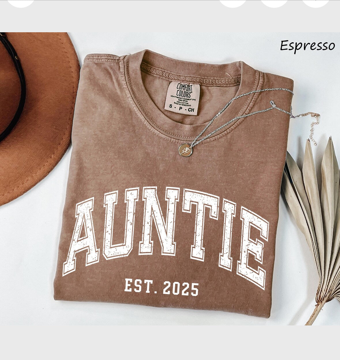 Aunt/Auntie Varsity Crew W/names on sleeve