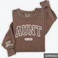 Aunt/Auntie Varsity Crew W/names on sleeve