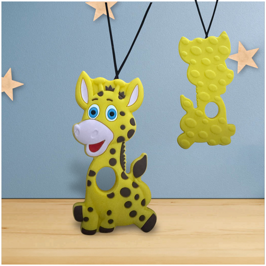 Giraffe Sensory Chew Necklace – Animal-Themed Chewelry for Autism & Sensory Support