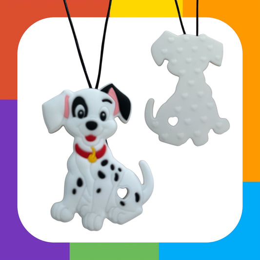 101 Dalmatians-Inspired Sensory Chew Necklace – Autism-Friendly Chewelry for Kids
