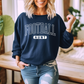 Varsity Letter Family Football Sweatshirts w/customized sleeve