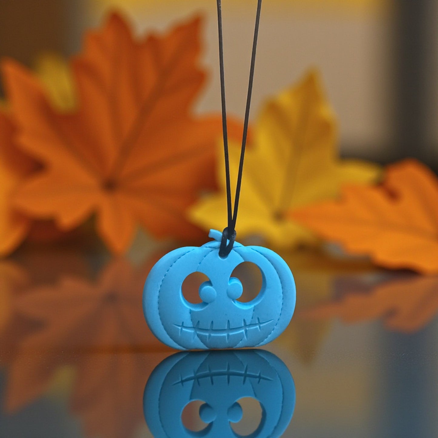 Halloween Pumpkin Sensory Chew Necklace – Silicone Chewelry for Autism, ADHD, Sensory Needs