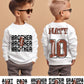 Family Football Sweatshirt w/Custom name&number on back