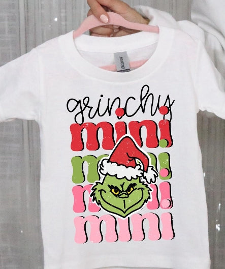 Grinchy Mama & Mini Crew or T-shirt