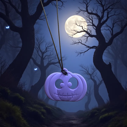 Halloween Pumpkin Sensory Chew Necklace – Silicone Chewelry for Autism, ADHD, Sensory Needs