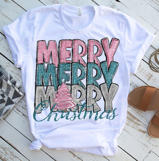 Merry Merry Merry Christmas Tee