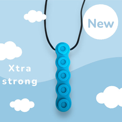 Xtra Tough Chewy Necklace for Heavy Chewers – Durable Sensory Chew Pendant