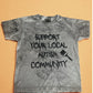 Painted "Support Your Local Autism Community" T-shirt & Sweatshirt