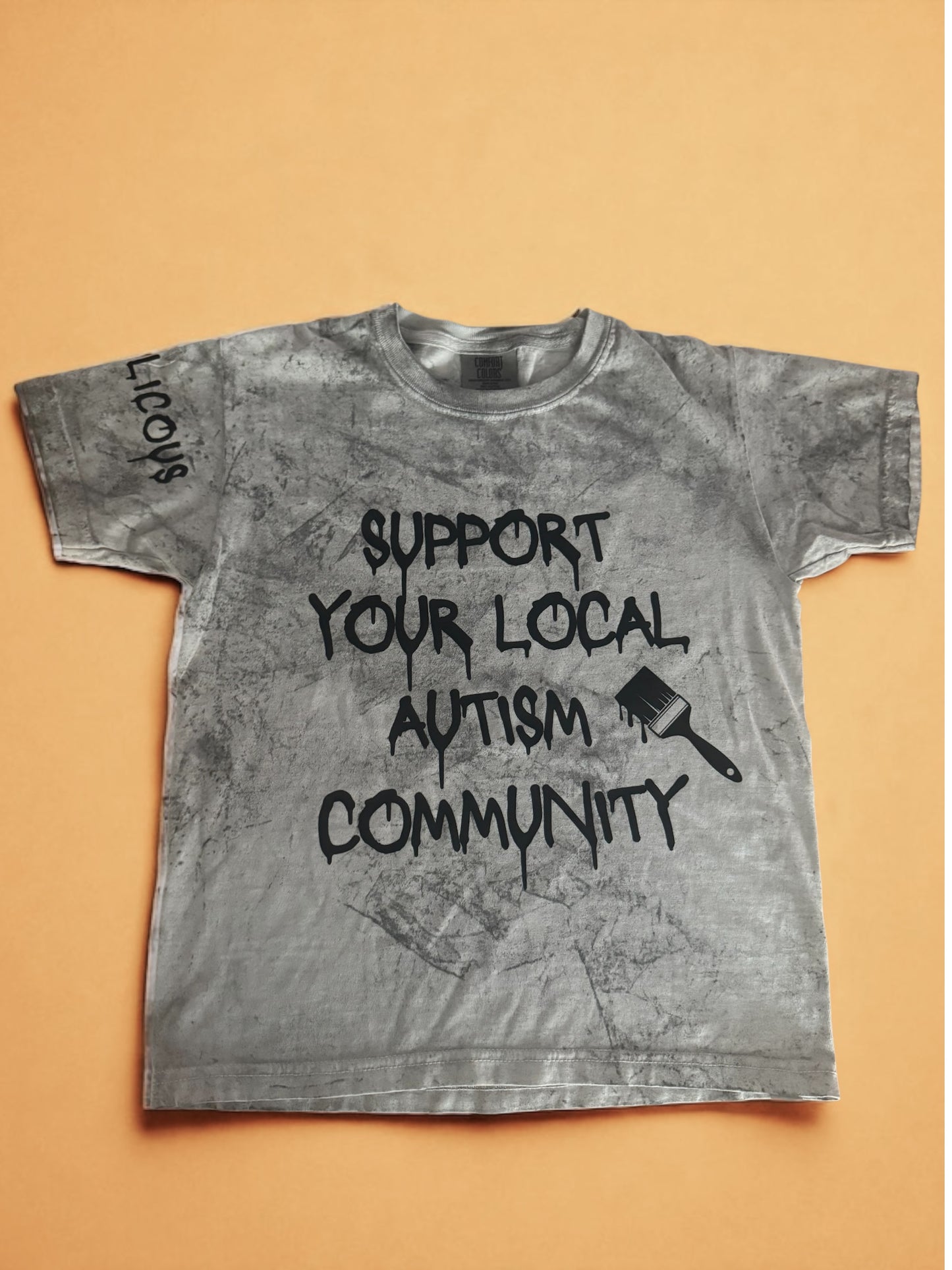 Painted "Support Your Local Autism Community" T-shirt & Sweatshirt