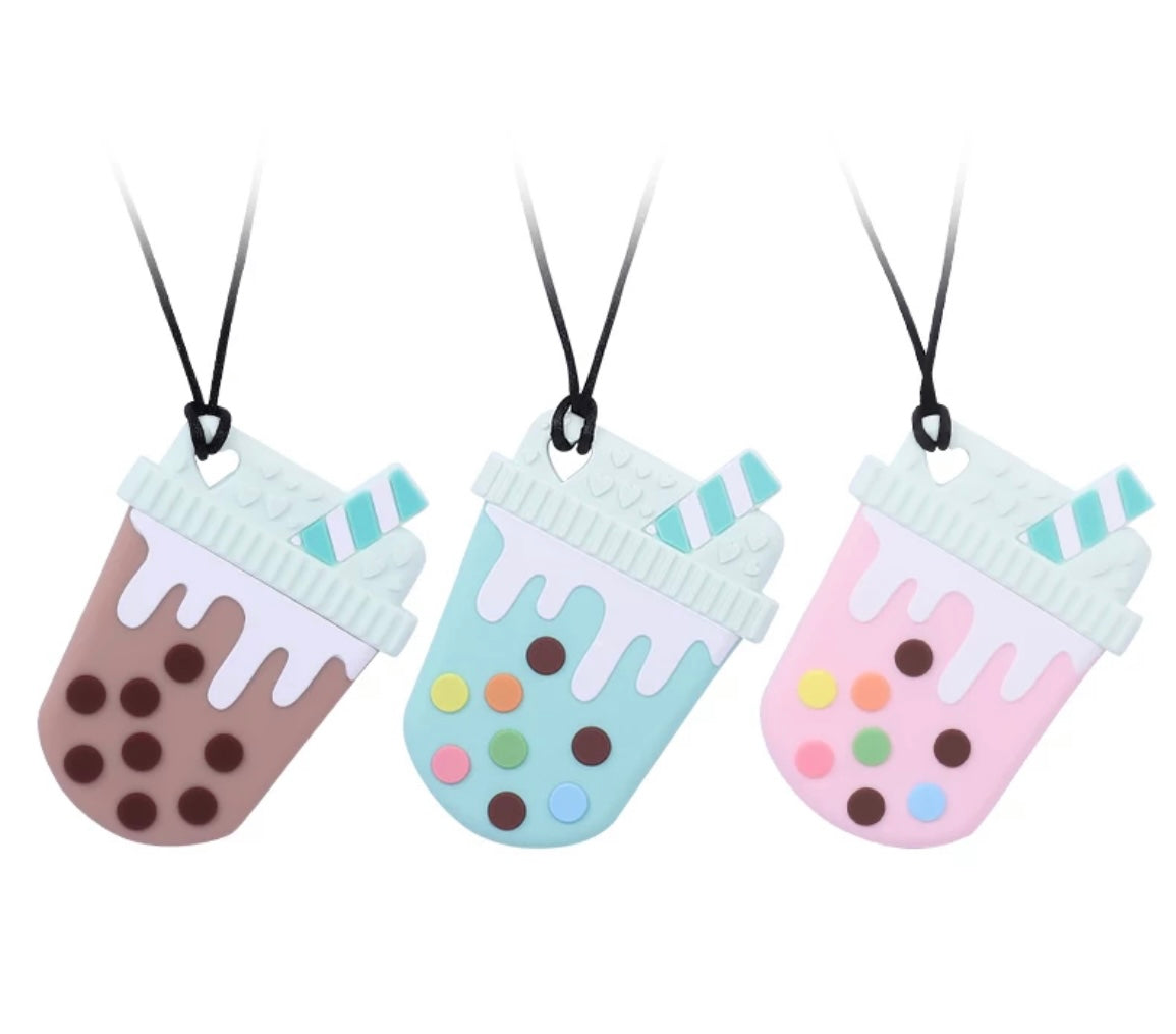 Sensory Necklace Bubble Tea Chewy