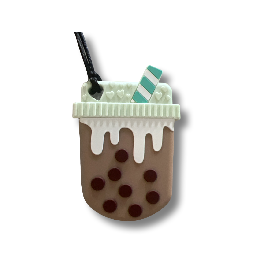 Bubble Tea Sensory Chew Necklace Chewelry for Autism and Sensory Needs