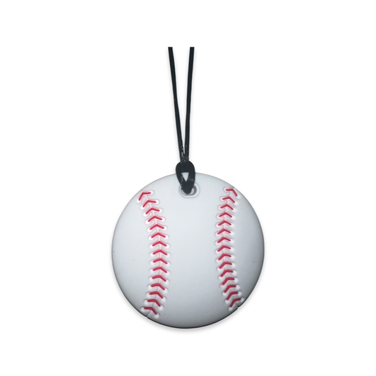 Sensory Chew Necklace Baseball